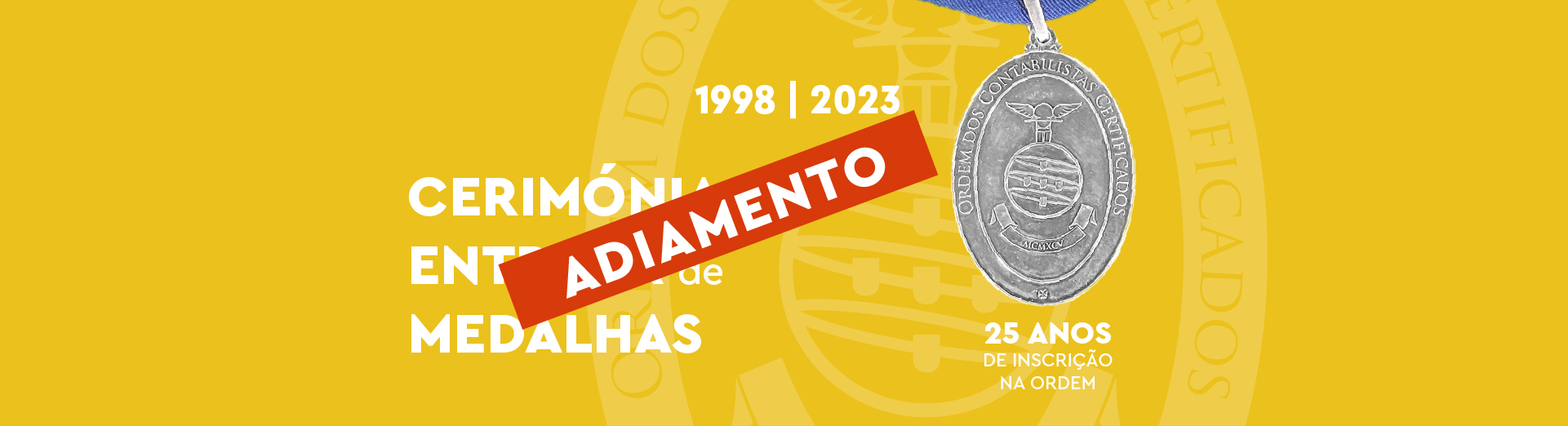 adiamento medalhas