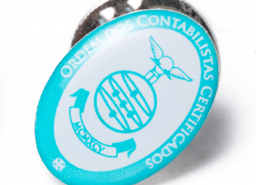 PIN 2 CORES MÉDIO LOGO OCC